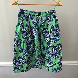 J.Crew Photo Floral Patio Midi Skirt